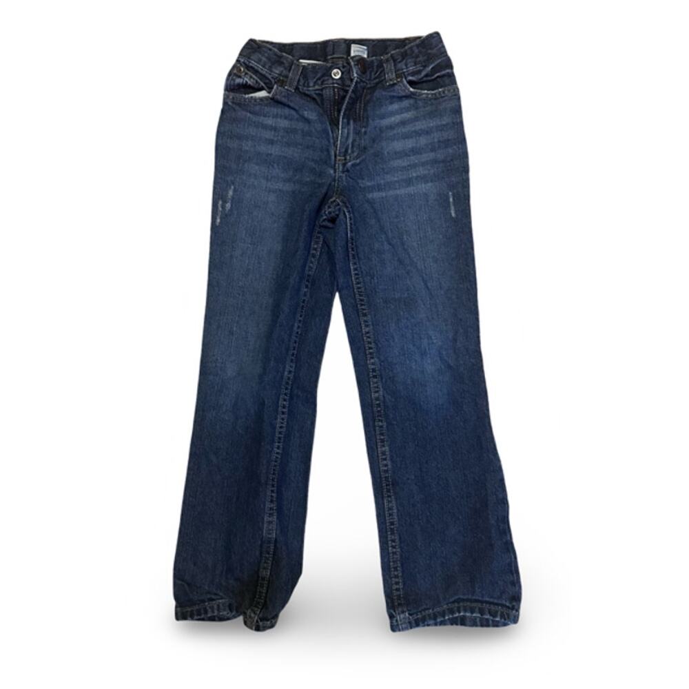Sonoma Girls Bootcut Jeans Size 7X Blue Denim Adjustable Waist Casual Pants